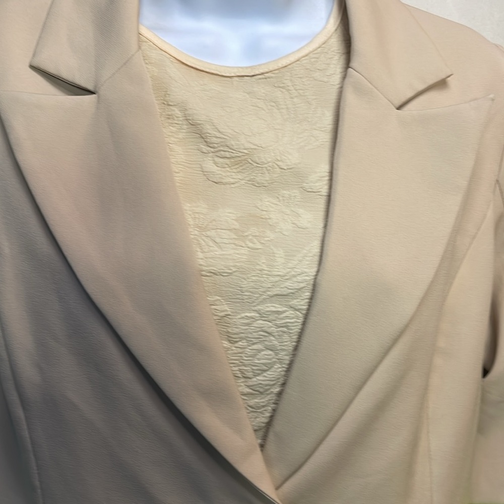 Fate Women’s Tan & Bright Green Blazer Tailored Longline Office-M-
#0098 - Picture 5 of 11